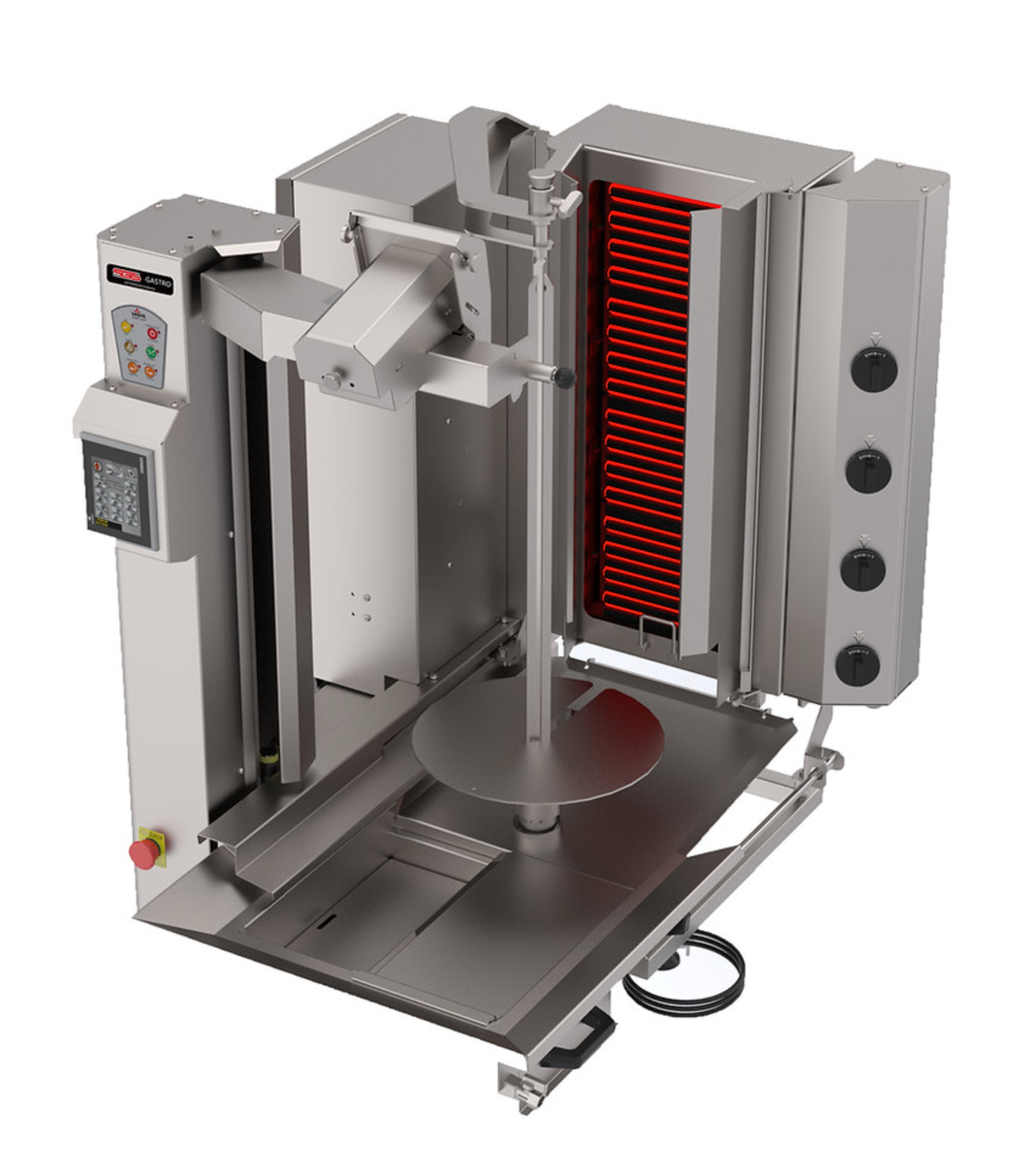 Machine à kebab 4 Zones ELEC – AUTOMATIQUE Série ECO | SGSADRC14E - EQUIPEMENT RESTAURATION