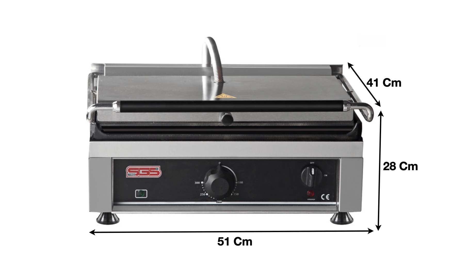Machine à panini XL – Lisse/Lisse | Marque: SGS - TG-2745-G/G - EQUIPEMENT RESTAURATION