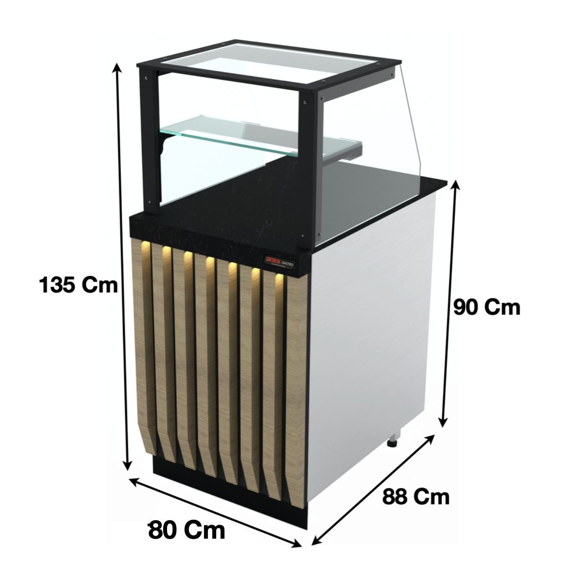 Meuble caisse 80cm – Marque: SGS GASTRO | SGSKS801 - EQUIPEMENT RESTAURATION