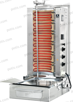 Machine à kebab 3 Zones ECO ELEC | Marque : Potis F E3-S - EQUIPEMENT RESTAURATION