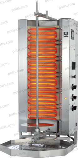 Machine à kebab 3 Zones HP ELEC | Marque: Potis MU E3-S - EQUIPEMENT RESTAURATION