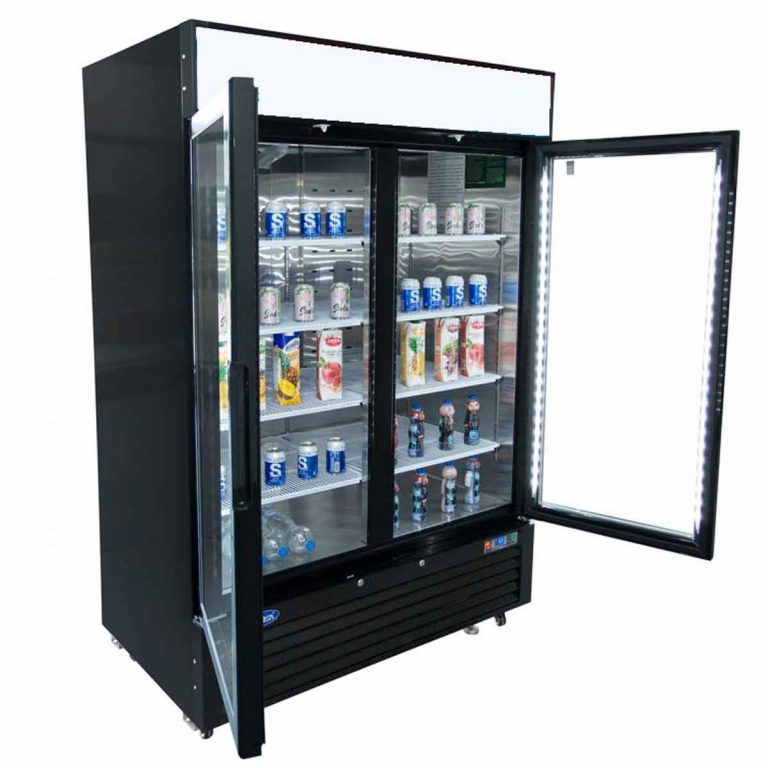 Armoire réfrigérée vitrée négative - 2 portes - Noir - MCF8721GR - EQUIPEMENT RESTAURATION