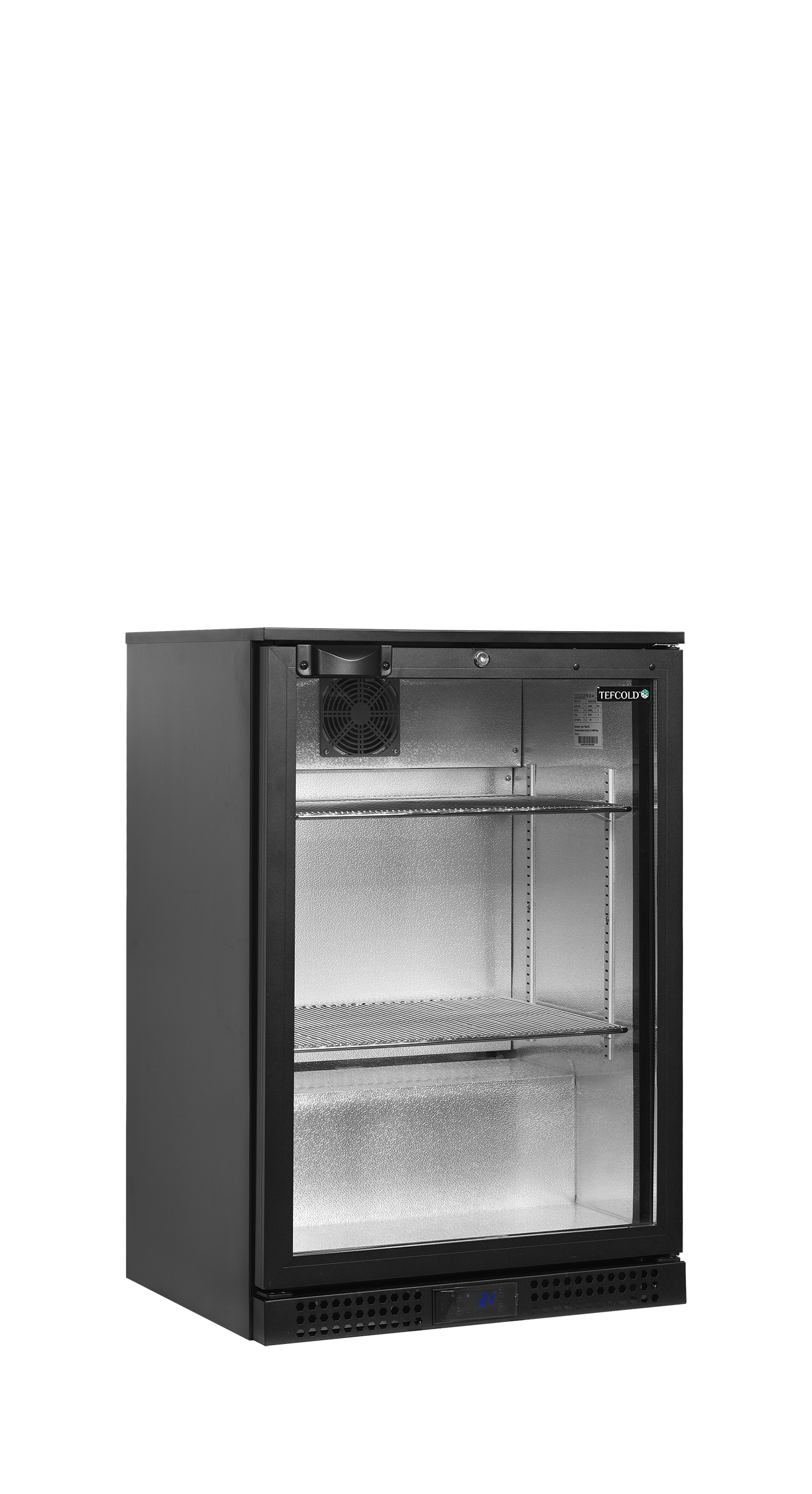 BA BA11H Arrière De Bar Armoire Frigorifique 2 Portes Aluminium Verre Double Vitrage Chromées