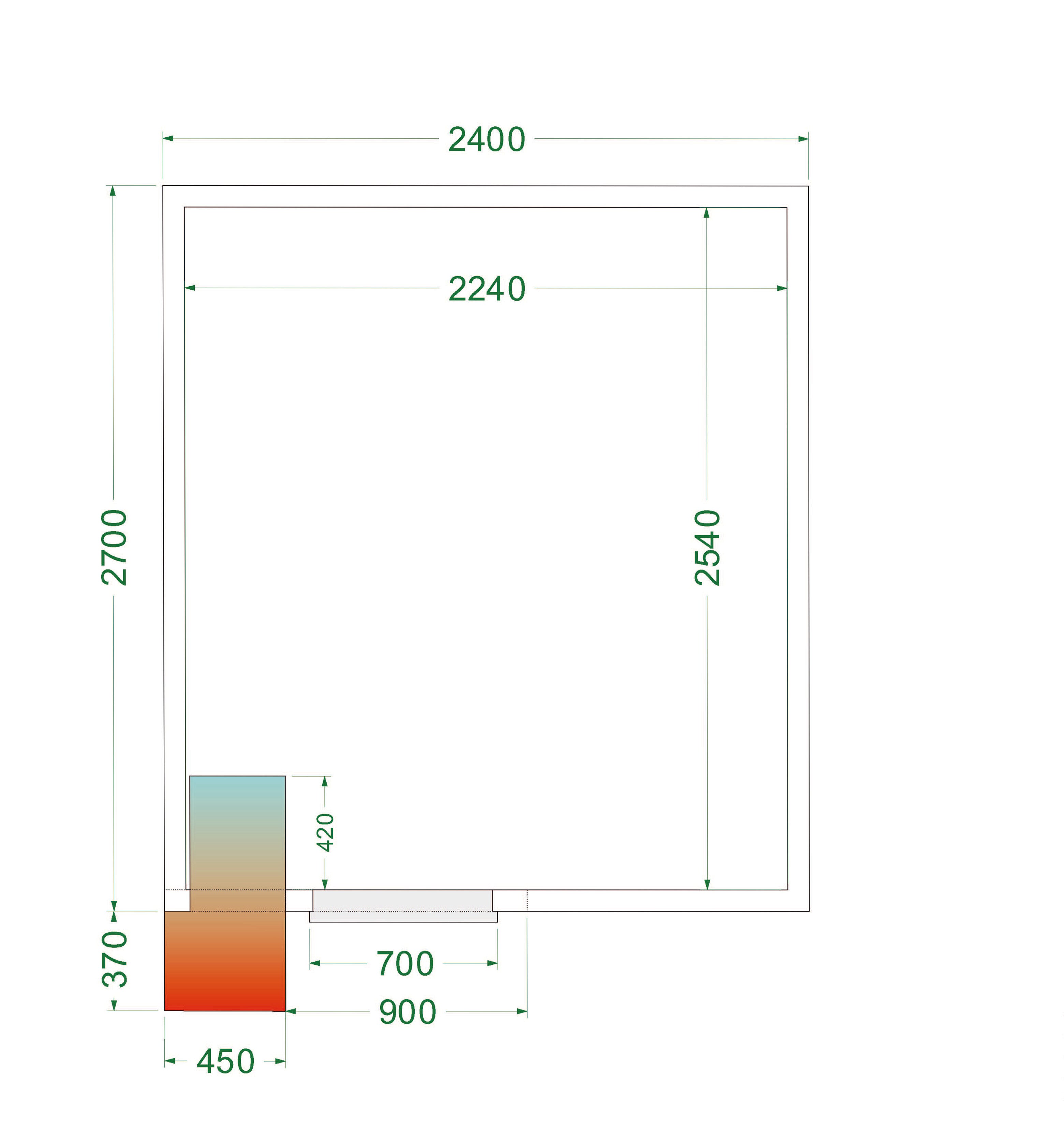 Chambre Froide Professionnelle 2 Portes CRPF2427 Armoire Frigorifique Positive Négative Pour Restauration