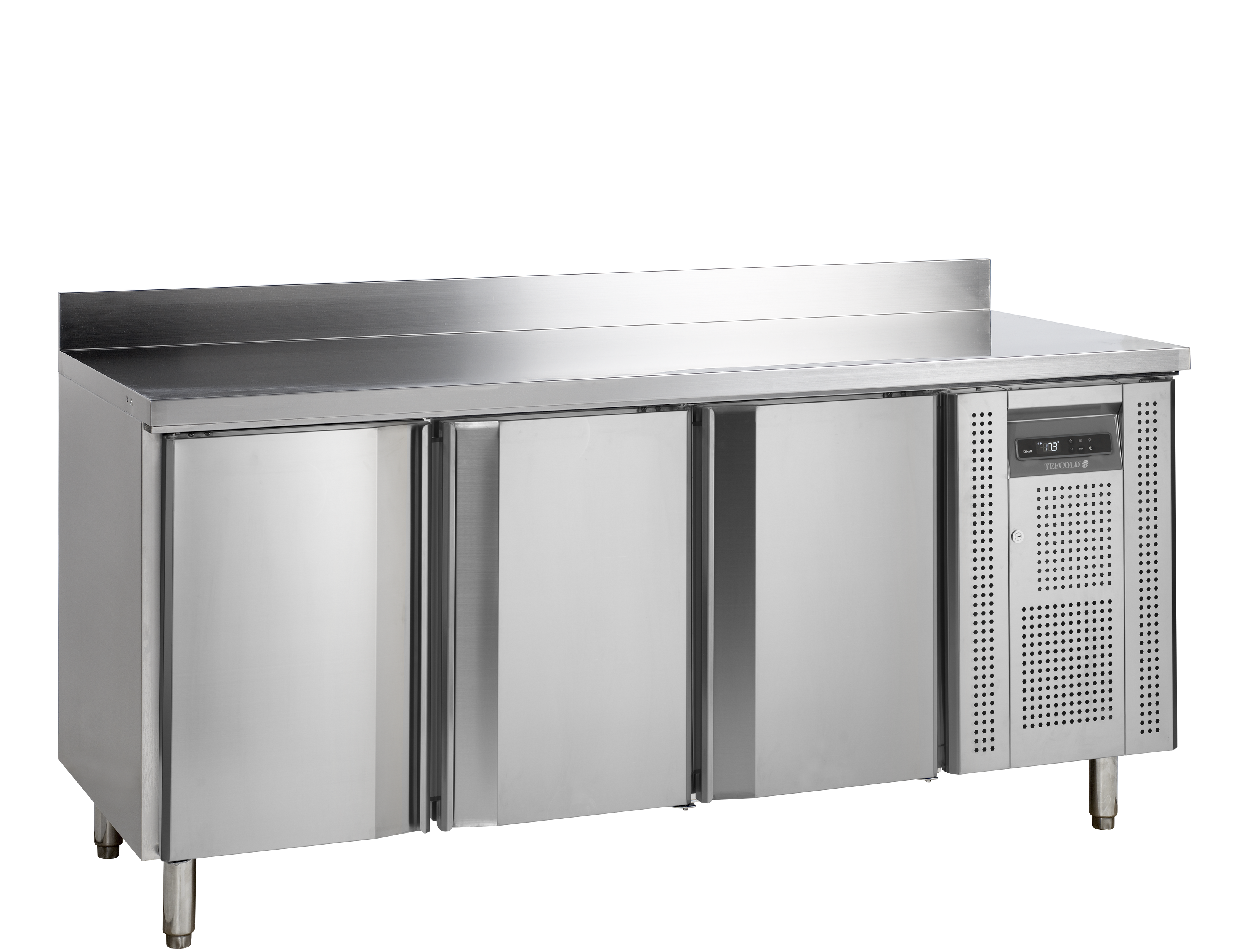 Armoire Frigorifique De Comptoir Snack SK6310 SP Refroidisseur Positif 2 Portes En Acier Inox SS304