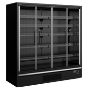 Vitrine Réfrigérée Professionnelle Galaxy Plus GP20FGD Noir 2 Portes Positif Restauration