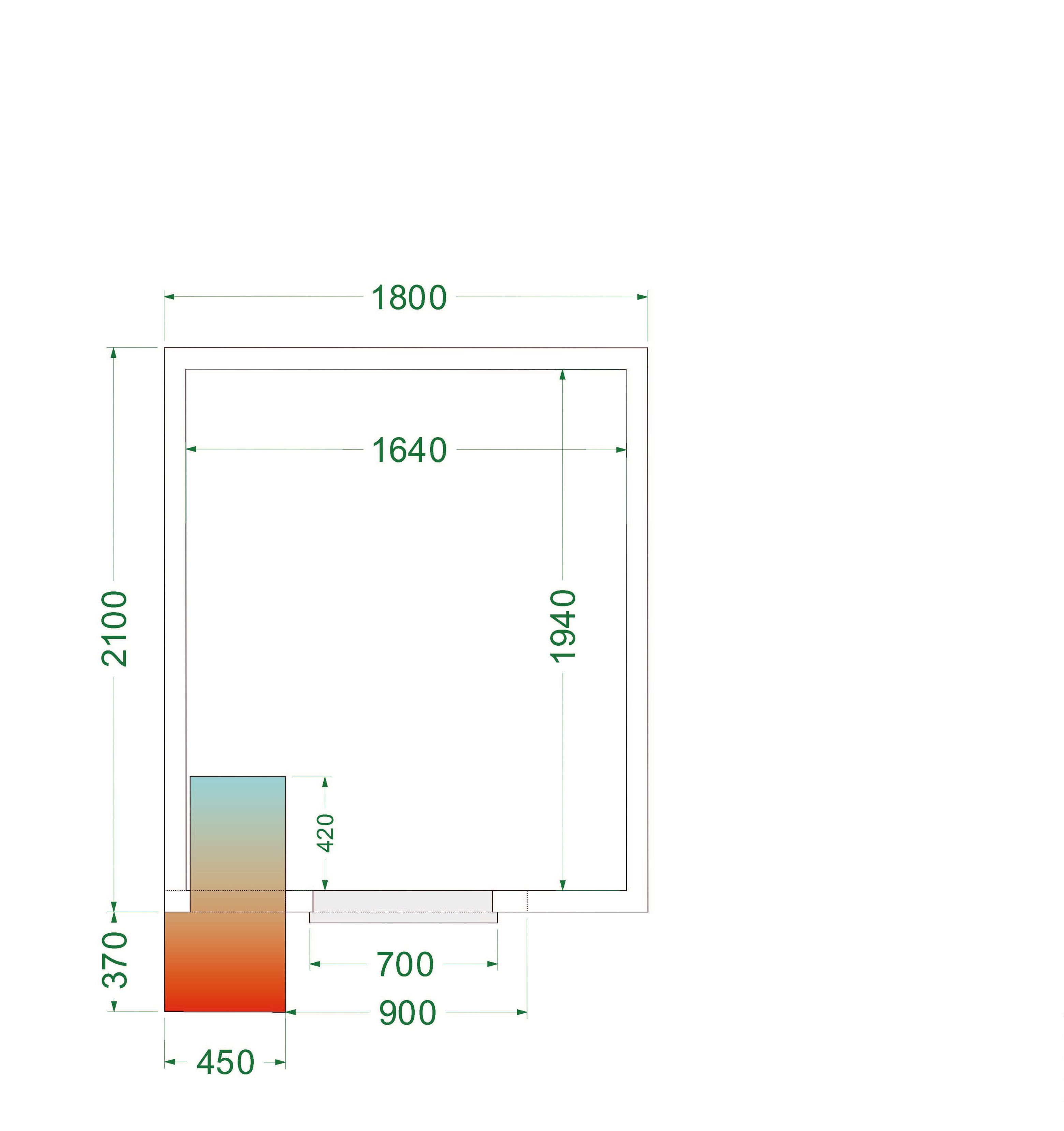 Chambre Froide Professionnelle CRPF1821 Armoire Frigorifique Pour Restaurants Épiceries