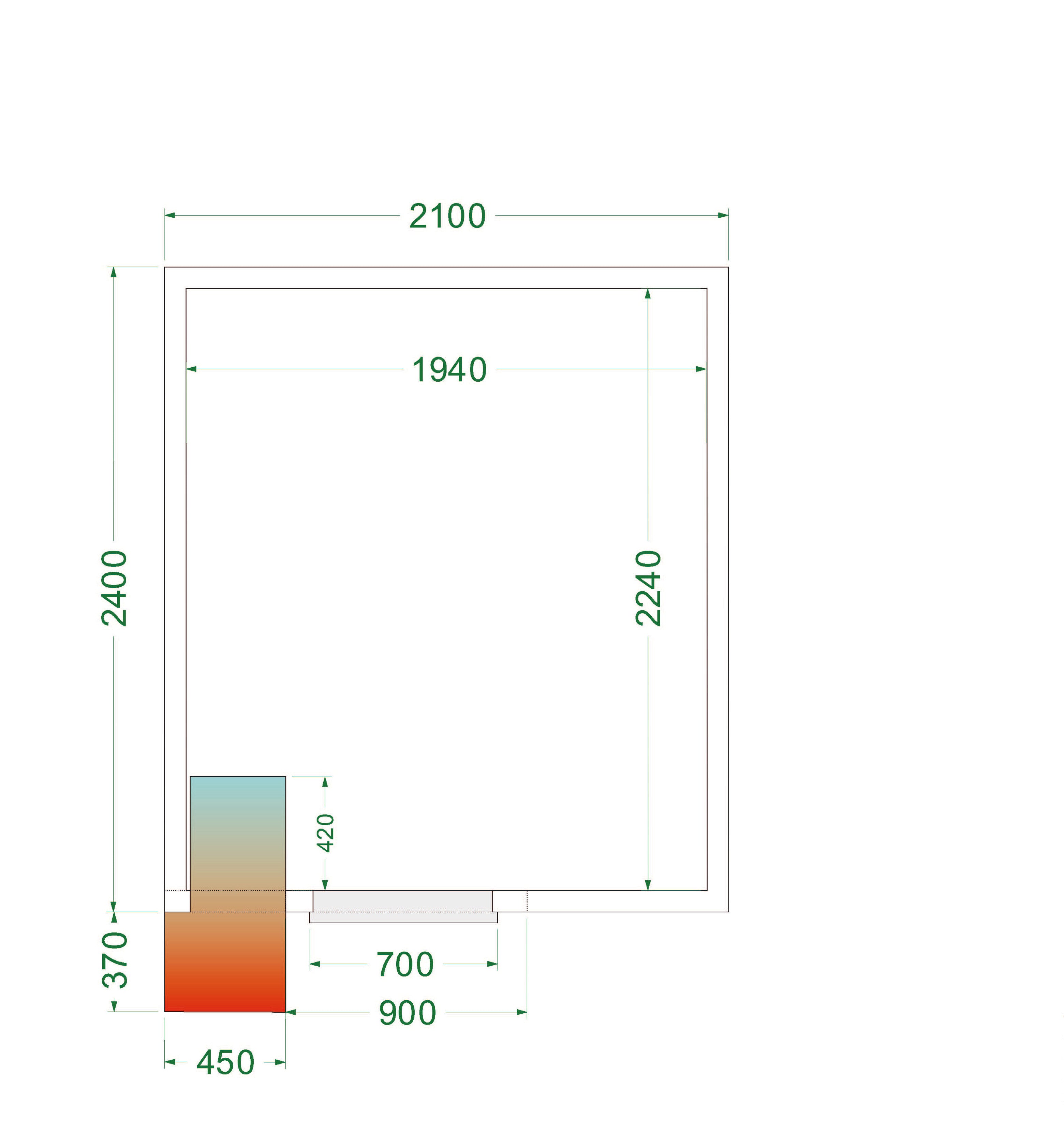 Chambre Froide Professionnelle 2 Portes CRPF2124 Armoire Frigorifique Pour Restauration