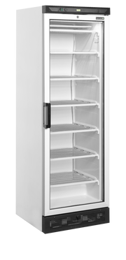 UFFS371G Armoire Vitrine Congélateur Vertical Négatif 2 Portes Vitrées Chauffées Refroidissement Statique