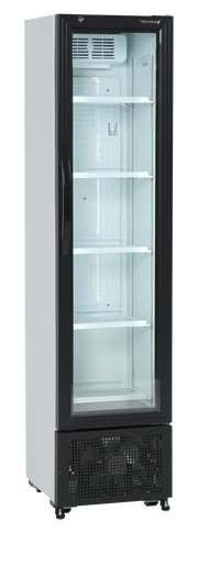 Armoire Réfrigérée À Boissons FS176H Slim Porte Vitrée Noir Ou Blanc Refroidissement Puissant