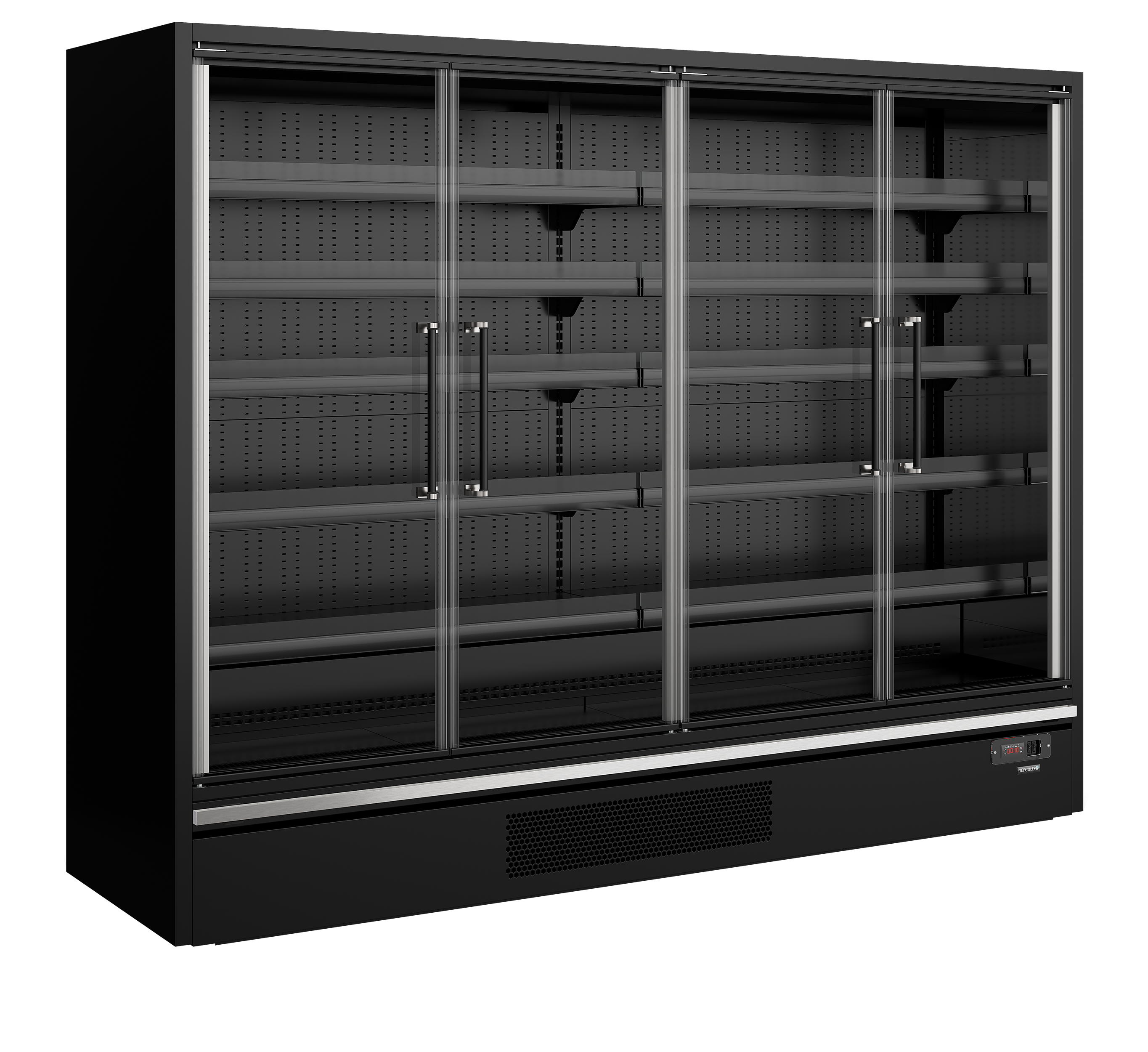 Armoire Frigorifique Positive 2 Portes Galaxy Plus Maxi GP26FGD Noir Vitrine Réfrigérée Professionnelle