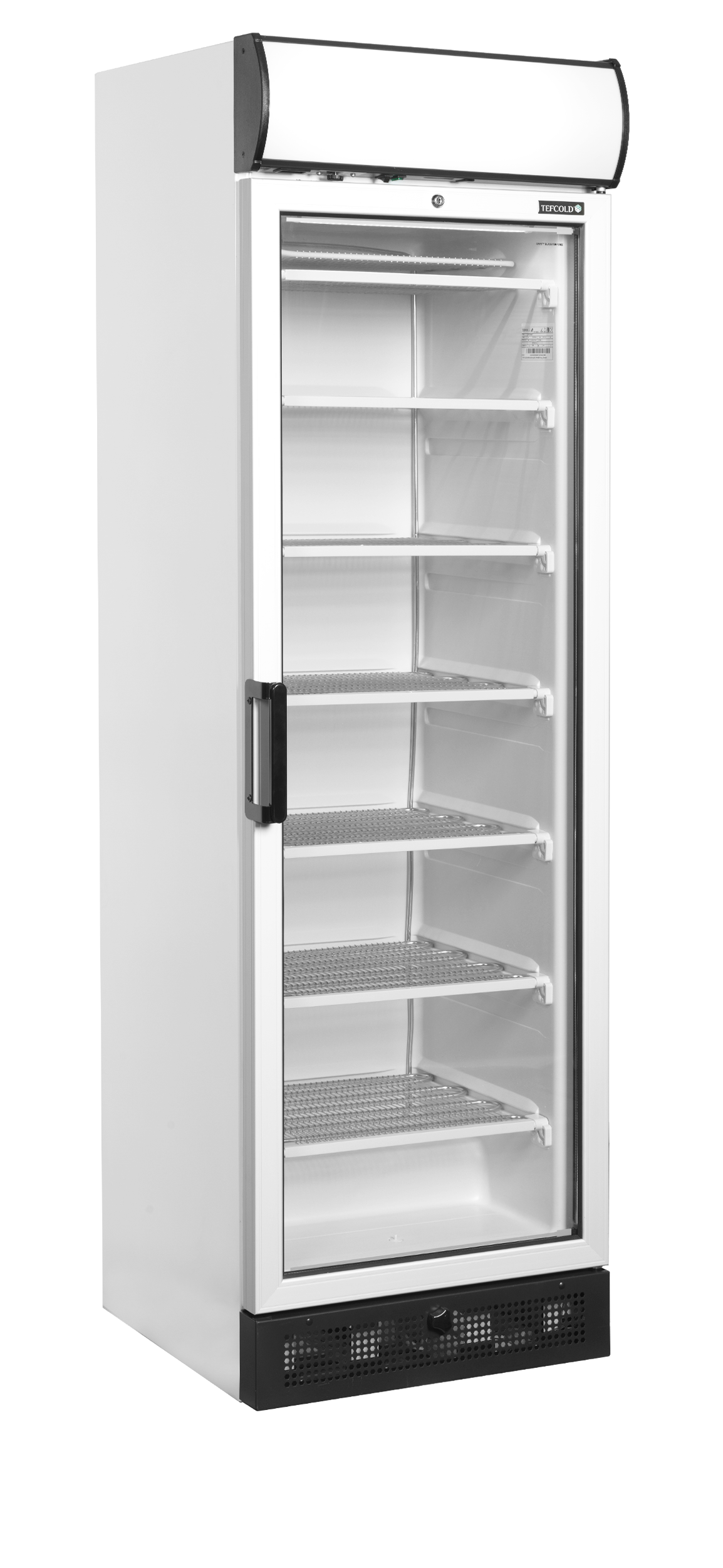 UFFS371GCP Congélateur Vertical De Vitrine Froid Négatif Porte Vitree Chauffee Evacuation Degivrage Systeme Statique