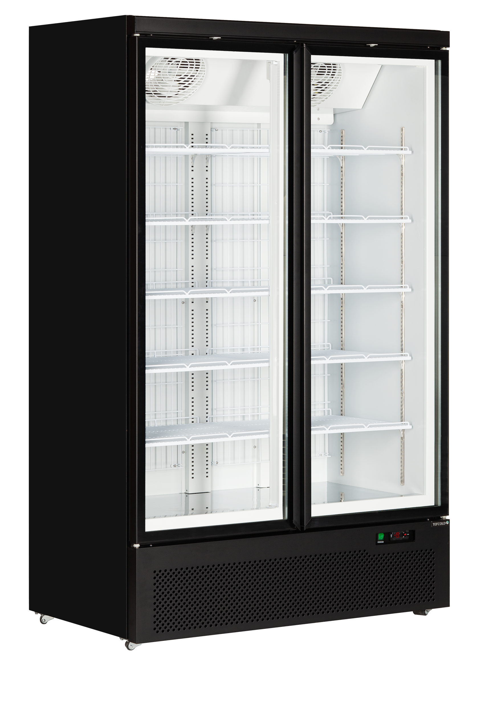 Atom Maxi F2DB Armoire Frigorifique 2 Portes Froid Négatif Vitrine Congélateur Avec LED