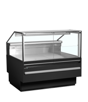 SOCB12582B Vitrine Réfrigérée Professionnelle Façade Vitrée Plan Travail 825 mm LED Accès Arrière