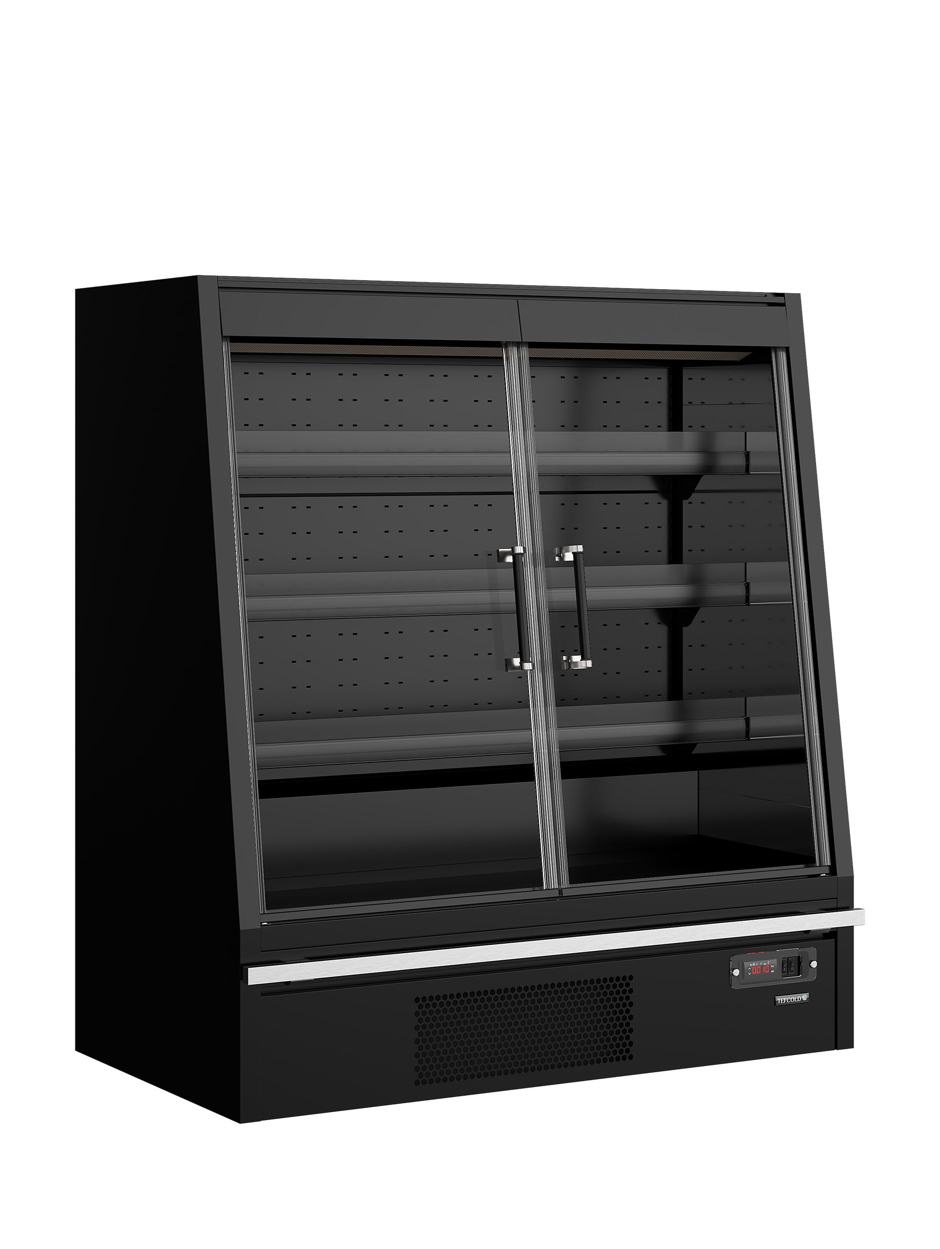 Armoire Frigorifique 2 Portes Positif Ou Negatif Galaxy GPL14FGD Noir Pro Pour Restauration Professionnelle