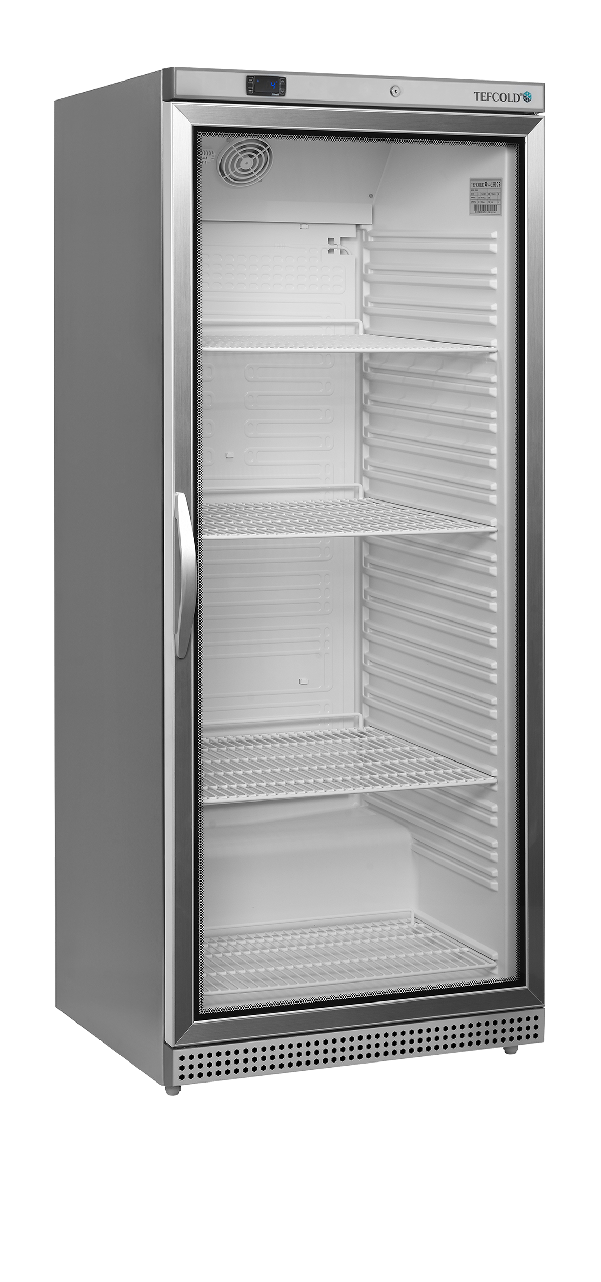 Armoire Frigorifique Positif À Porte Vitrée Inox 2 Portes GN2/1 UR600SG Réfrigération Professionnelle UR