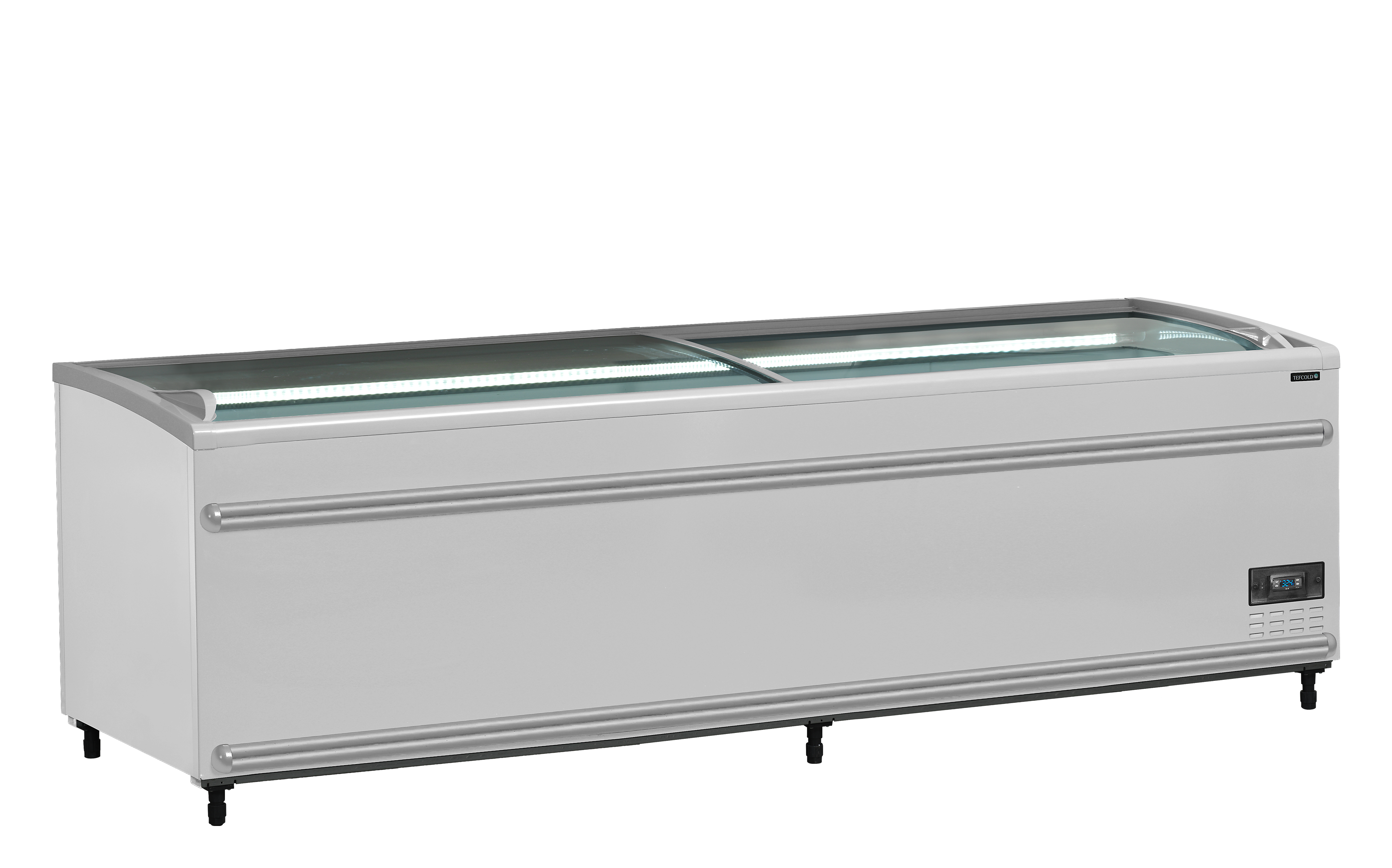 Armoire Frigorifique 2 Portes Positif Négatif SFI250-CF VS Coffre Frigo Professionnel Pour Supermarché