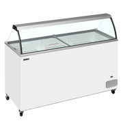 Congélateur Crème Glacée IC501SC SO ICSO 2 Portes Couvercles Coulissants Dessus Vitré Pour Branding