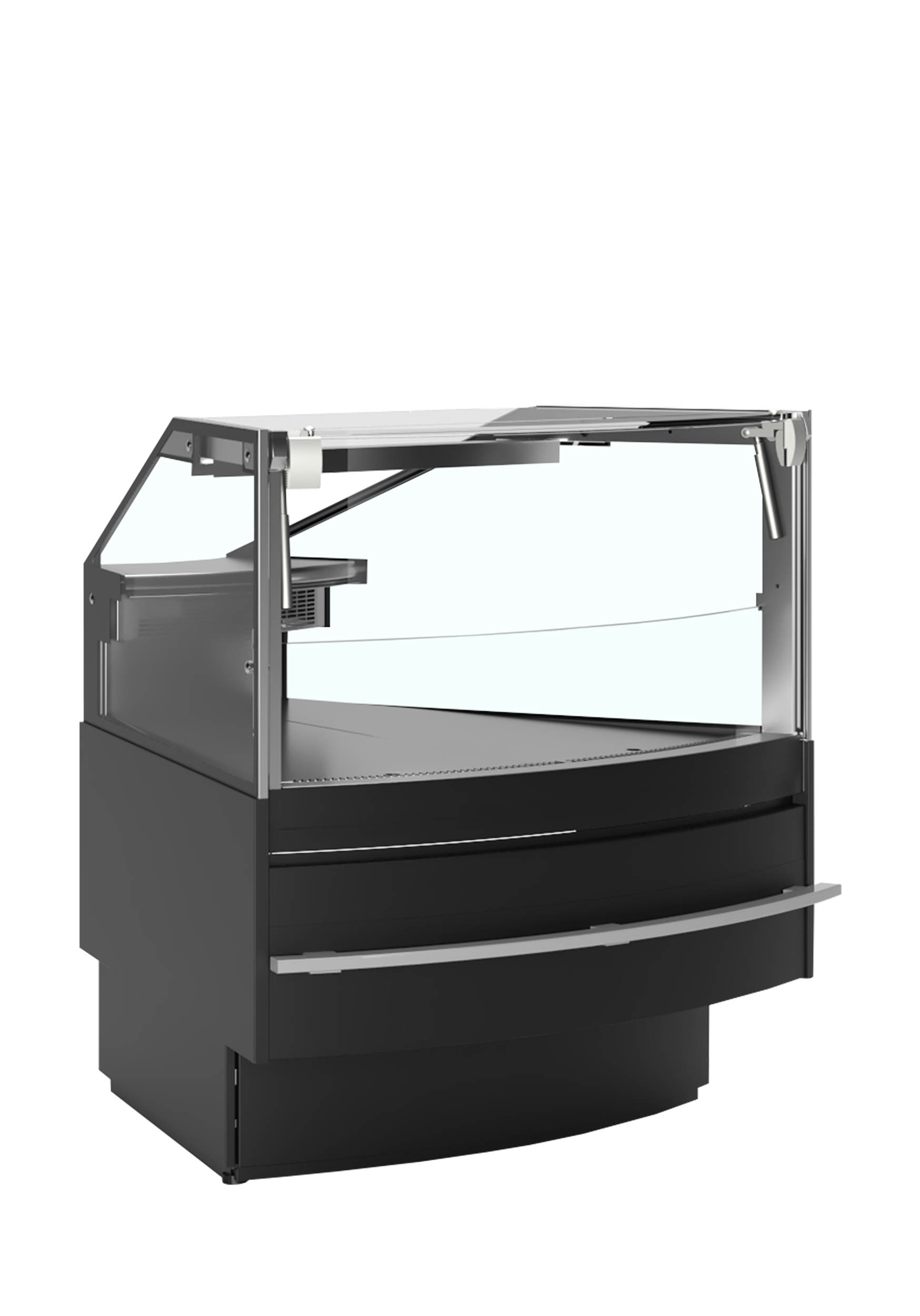 Vitrine Réfrigérée D Angle SOC 45 Et 90 Coin Module De Comptoir Professionnel Extensible SOCA45EXTB