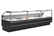 Vitrine Réfrigérée De Service SOCA F37590B Pour Poisson Sur Glace Avec Tablier Inox 50 Mm