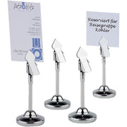 Supports à pince inox pour numéros de table 105mm (Lot de 4) - EQUIPEMENT RESTAURATION
