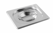 Couvercle inox bac GN1/6 avec poignée - Inox - 16000 - EQUIPEMENT RESTAURATION