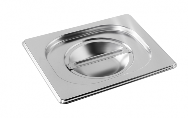 Couvercle inox bac GN1/6 avec poignée - Inox - 16000 - EQUIPEMENT RESTAURATION