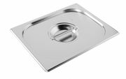 Couvercle inox bac GN2/3 avec poignée - Inox - 23000 - EQUIPEMENT RESTAURATION