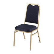Chaises de banquet à dossier carré Bolero bleues (Lot de 4) - EQUIPEMENT RESTAURATION