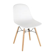 Chaise moulée PP avec structure métallique Arlo Bolero blanche (lot de 2) - EQUIPEMENT RESTAURATION