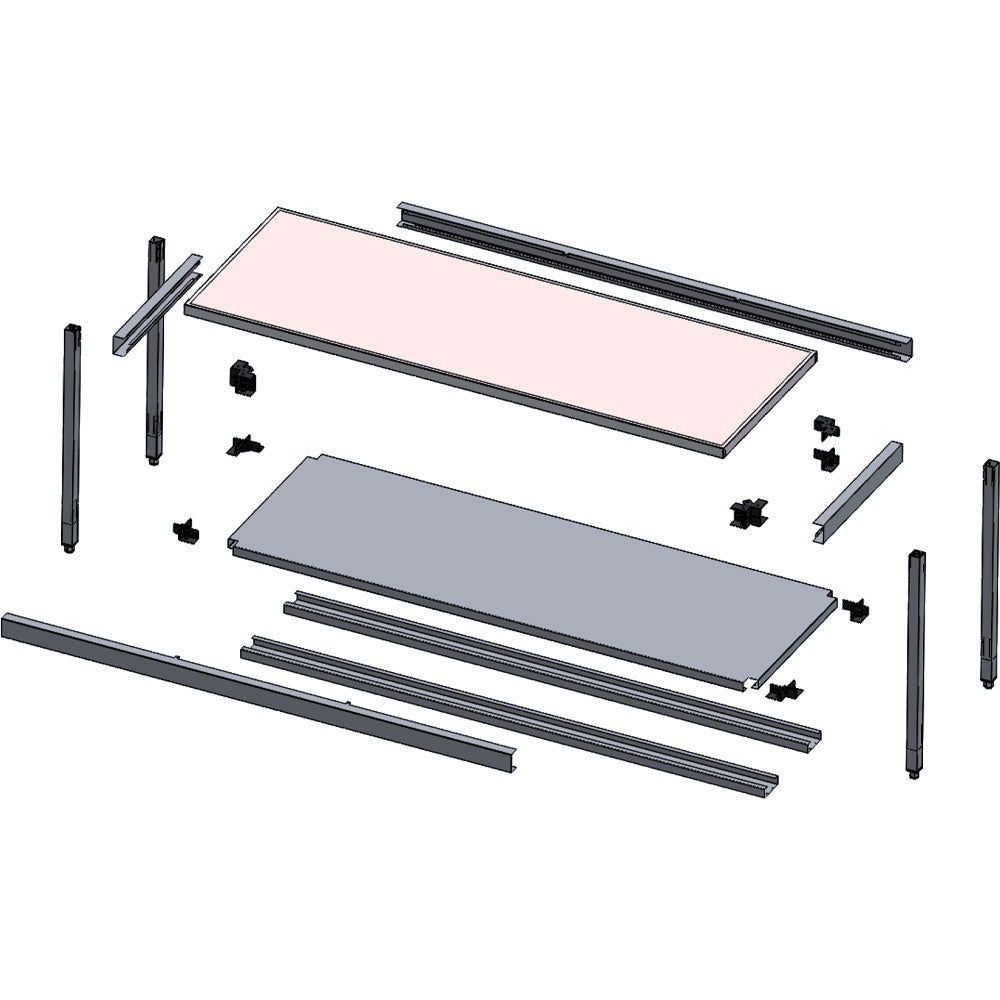 Etagère murale en inox - 1000x400x660 - PA410 - EQUIPEMENT RESTAURATION