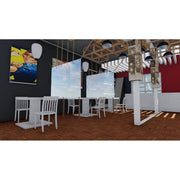 Mur de séparation recyclable 200x150cm PVC transparent - EQUIPEMENT RESTAURATION