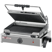 Grill panini électrique Medium, plaques rainurées - WR-GRPN-43 - EQUIPEMENT RESTAURATION