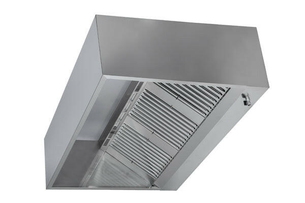 Hotte murale sans moteur 1000 x 900 x 450 mm, filtre et robinet de vidange - EQUIPEMENT RESTAURATION