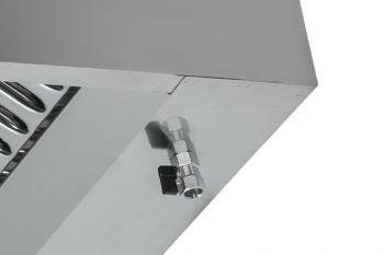 Hotte murale avec moteur 1000 x 900 x 460 mm avec variateur, éclairage, filtre et robinet de vidange - EQUIPEMENT RESTAURATION