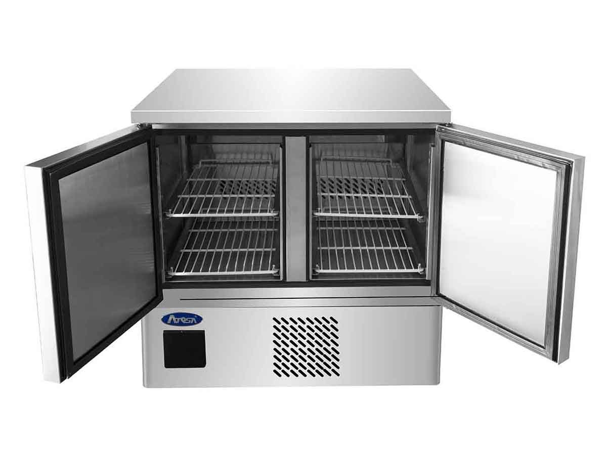 Meuble compact GN1/1 positif - 2 portes - Inox - ESF8R - EQUIPEMENT RESTAURATION