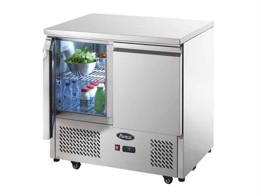 Meuble compact GN1/1 positif - 2 portes - Inox - ESL3801GR - EQUIPEMENT RESTAURATION