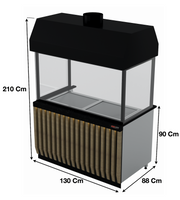 Barbecue 130 Cm – Série LUXUS SGSOCK130 | Marque: SGS - EQUIPEMENT RESTAURATION