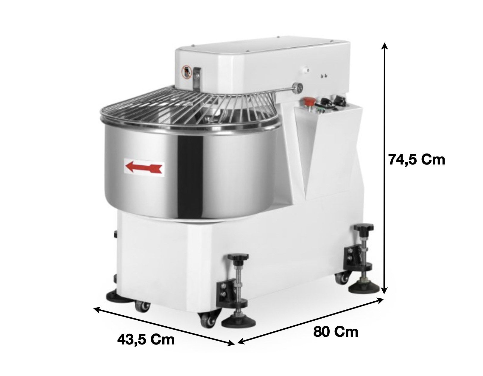 Pétrin spirale 30 L. / 1 Vitesse – Cuve & Tête fixe | CUIST LM30 - EQUIPEMENT RESTAURATION