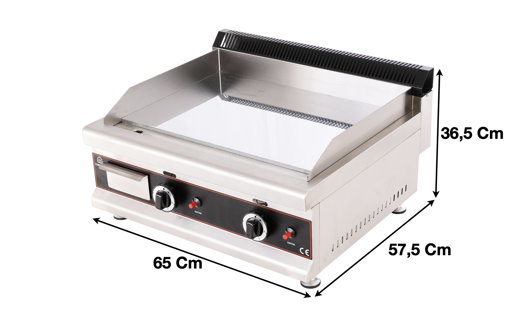 Plaque 2 zones gaz / Lisse-Chrome | CUIST GG600D - EQUIPEMENT RESTAURATION