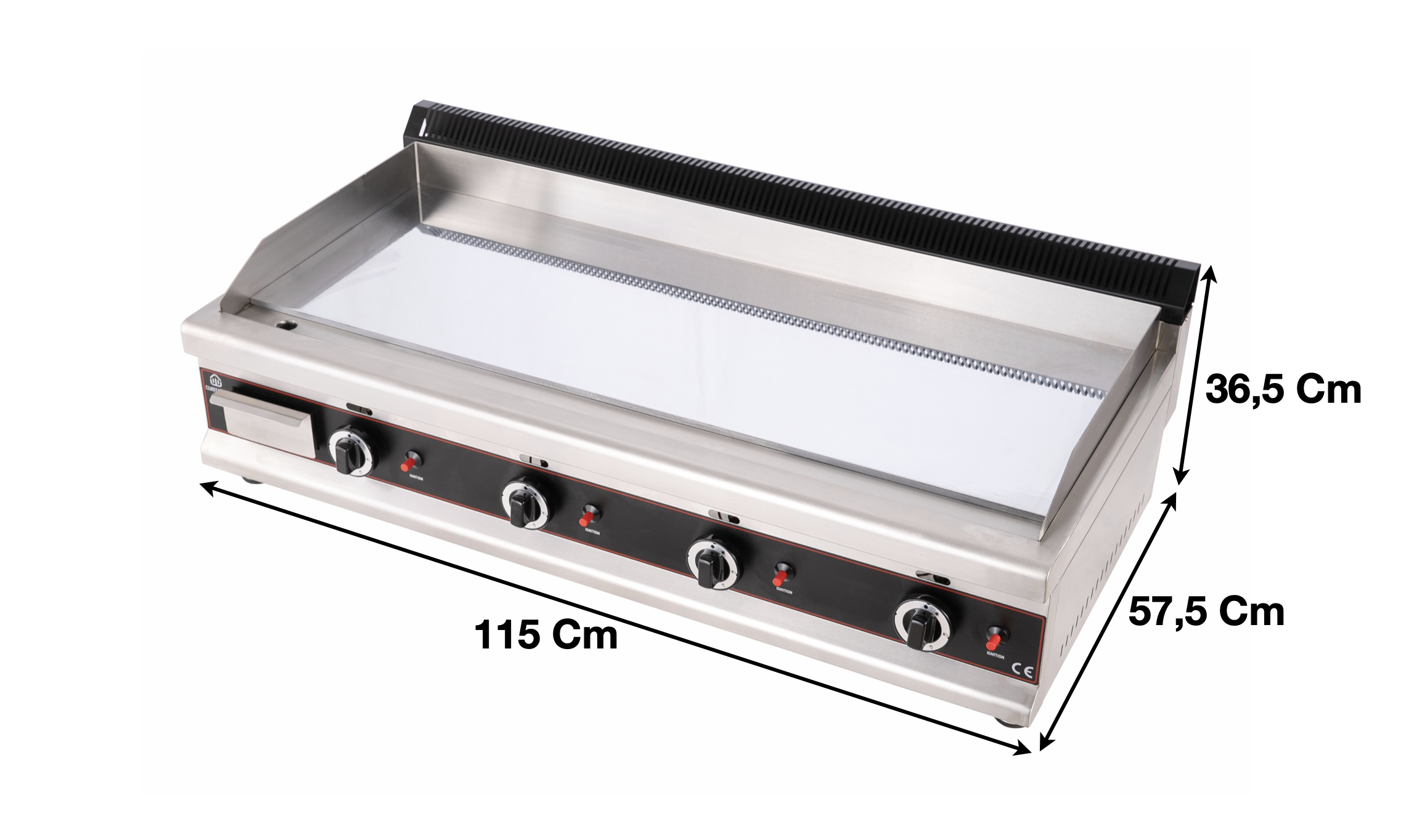 Plaque 4 zones gaz / Lisse-Chrome | CUIST GG1100D - EQUIPEMENT RESTAURATION