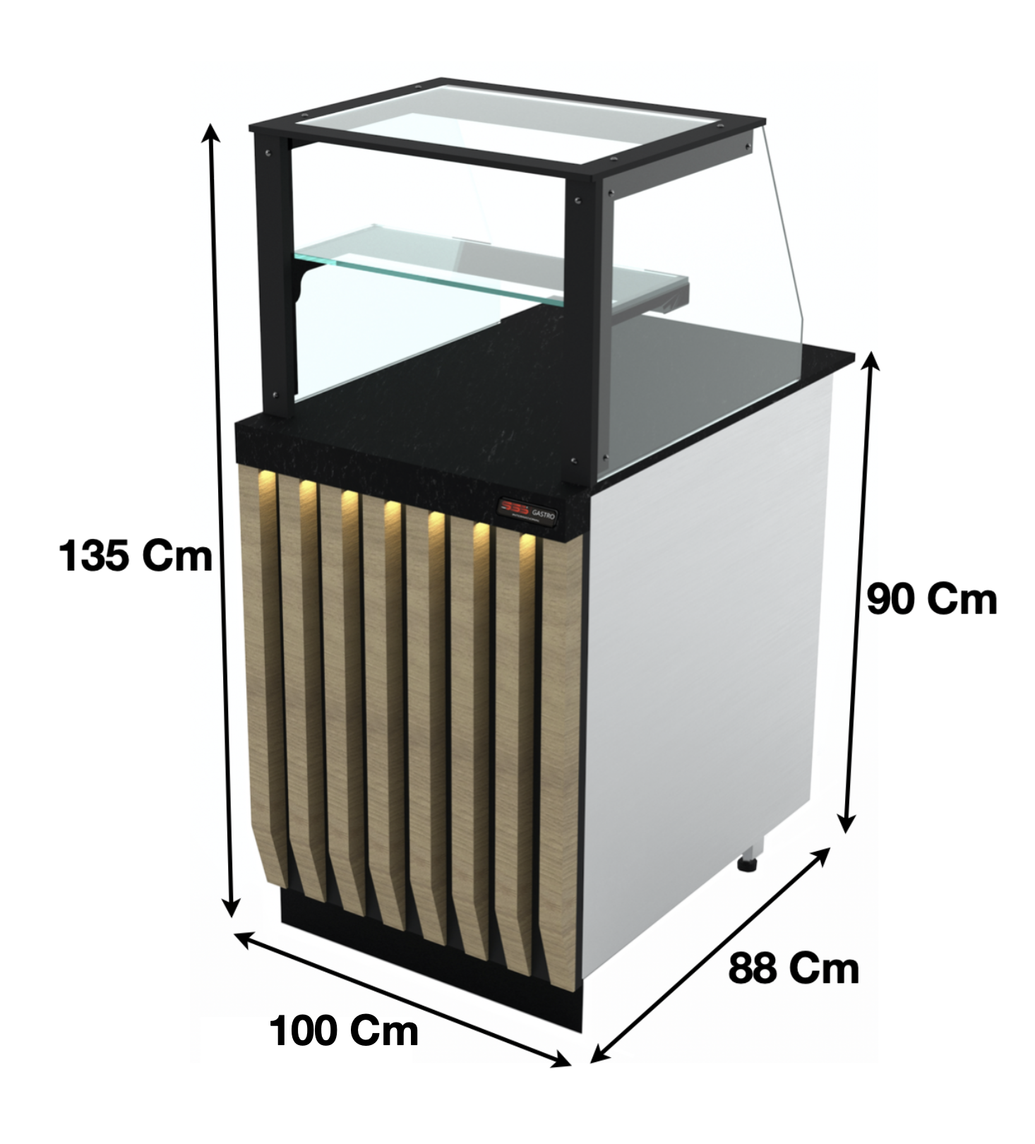 Meuble caisse 100cm – Marque: SGS GASTRO | SGS-KS-100-01 - EQUIPEMENT RESTAURATION