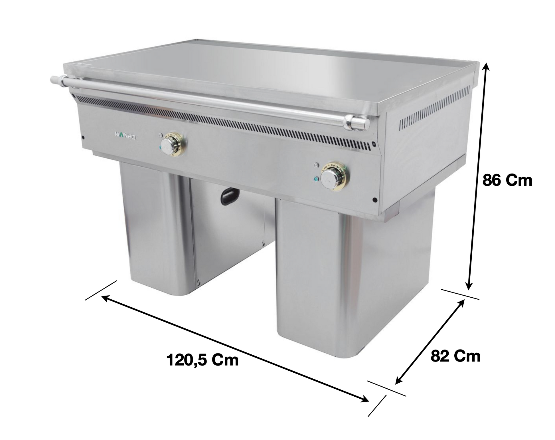 Plaque 2 zones chromée électrique – Série TEPPANYAKI | MAINHO FCE-120/7 - EQUIPEMENT RESTAURATION