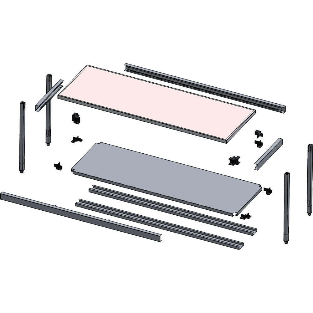 Table de travail avec tablette inférieure - 1600X700 - TL1671KD - EQUIPEMENT RESTAURATION