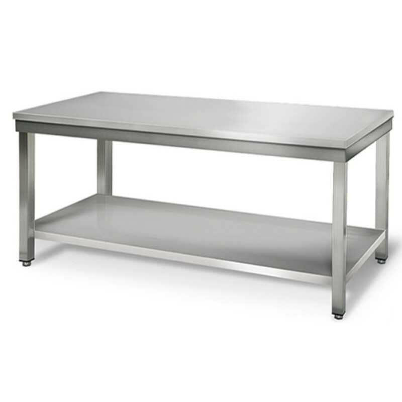Table de travail avec tablette inférieure - 800x700 - TL871KD - EQUIPEMENT RESTAURATION