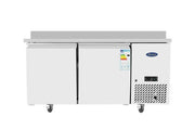 Table réfrigérée positive avec dosseret - 2 portes - Inox - EPF3495GR-SB - EQUIPEMENT RESTAURATION