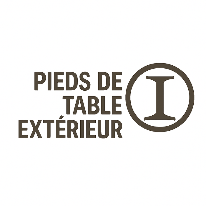 Pieds de table extérieur