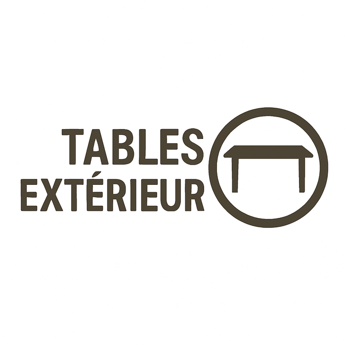 Tables extérieures pour restaurants, terrasses et cafés
