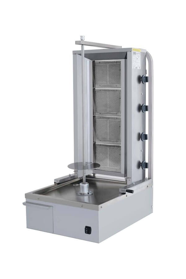 Machine à kebab 4 Feux avec 2 Volet et extension – Marque: SGS GASTRO / FGEER| SGS-DS-24
