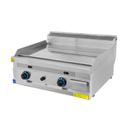 Plancha de table à gaz TC.6IGK800-DUZ-DG en acier inoxydable robuste pour cuisines professionnelles.